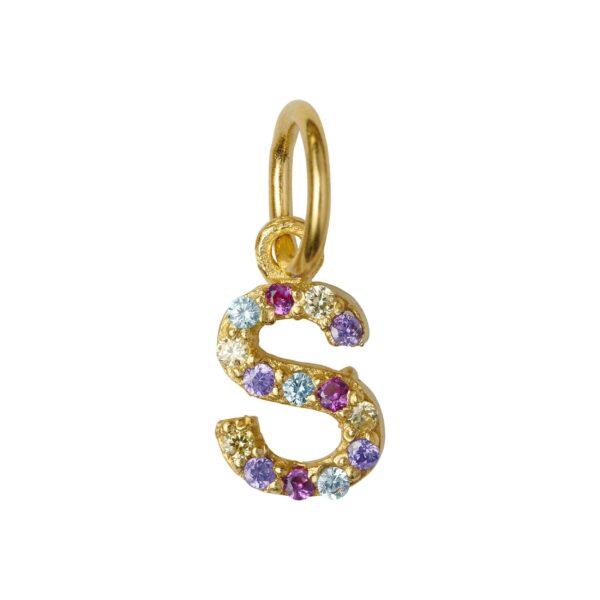 Jewellery gold plated silver pendant, style number: 1895-2-019