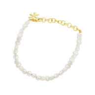 Bracelet 1898 in Gold plated silver with White freshwater pearl