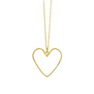 Necklace 1910 in Gold plated silver 45 cm - 20 mm