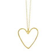 Necklace 1910 in Gold plated silver 45 cm - 25 mm