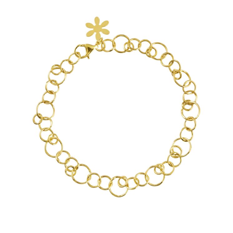 Jewellery gold plated silver bracelet, style number: 1914-2-20