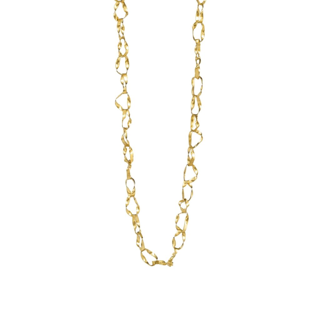 Jewellery gold plated silver necklace, style number: 1916-2-50