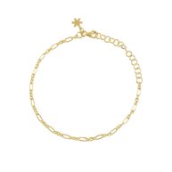 Bracelet 1920 in Gold plated silver 20 cm