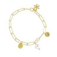 Bracelet 1921 in Gold plated silver 21 cm