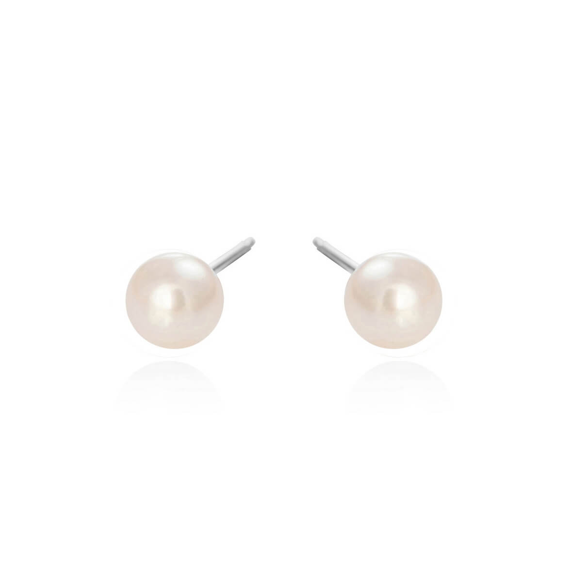 6-6,5 mm silver pearl studs / 3782-1-6065Susanne Friis Bjørner ...