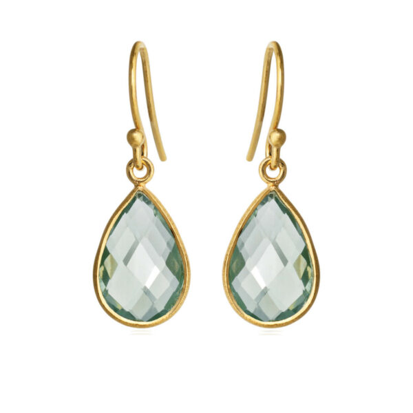 Jewellery gold plated silver earring, style number: 4055-2-107