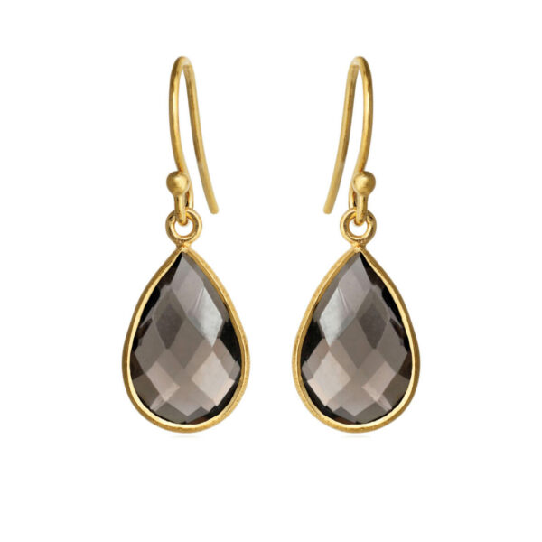 Jewellery gold plated silver earring, style number: 4055-2-108