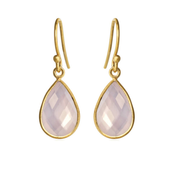 Jewellery gold plated silver earring, style number: 4055-2-112