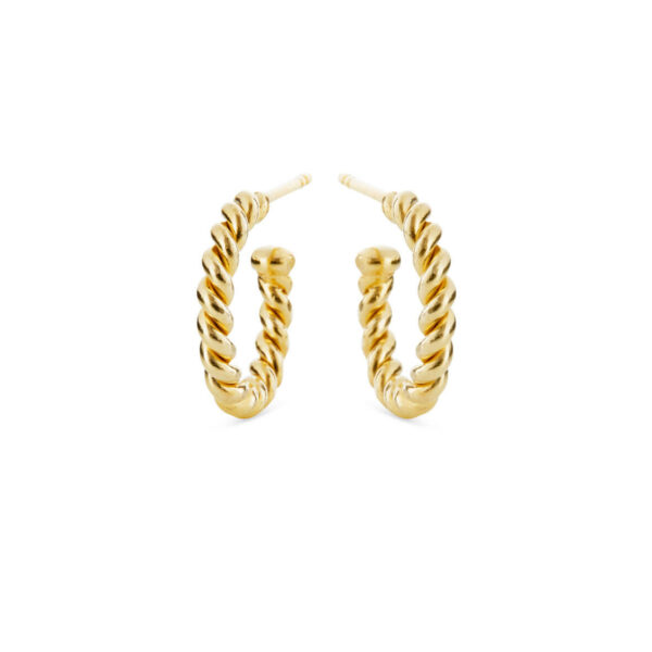 Jewellery gold plated silver earring, style number: 4058-2
