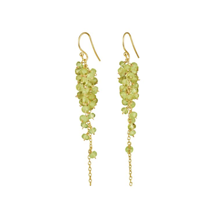 Jewellery gold plated silver earring, style number: 5098-2-135