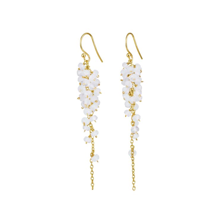 Jewellery gold plated silver earring, style number: 5098-2-161