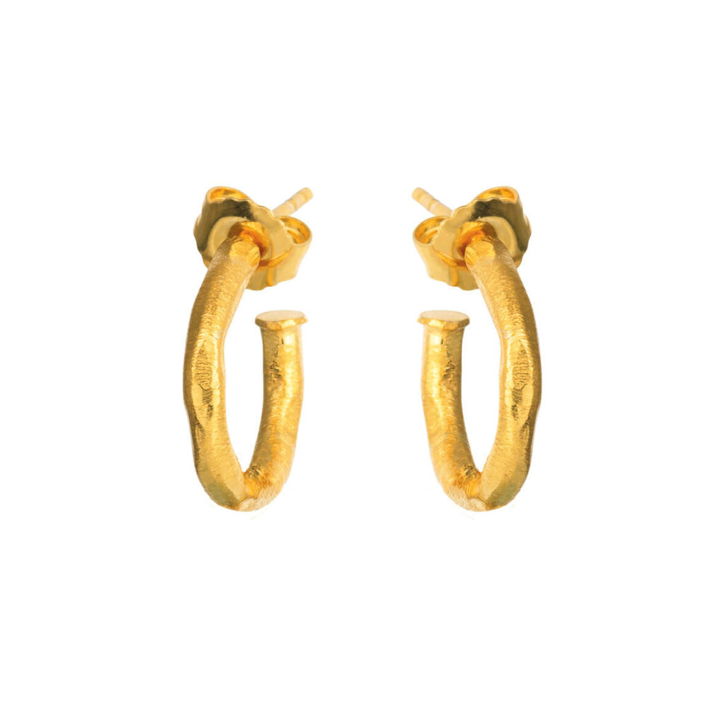 Jewellery gold plated silver earring, style number: 5135-2