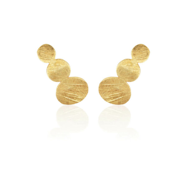 Jewellery gold plated silver earring, style number: 5163-2