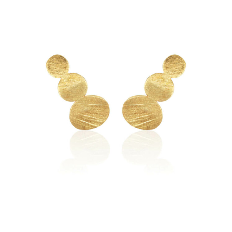 Jewellery gold plated silver earring, style number: 5163-2