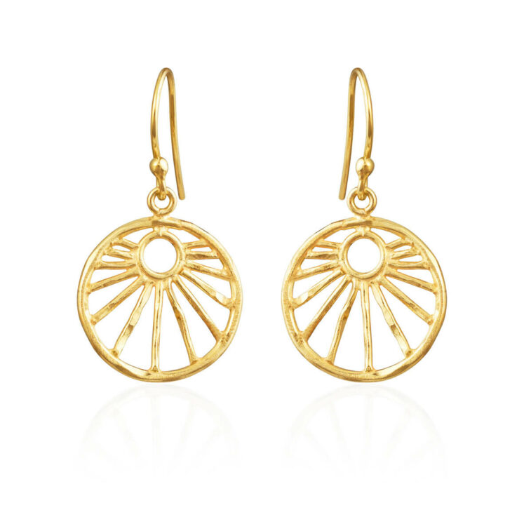 Jewellery gold plated silver earring, style number: 5164-2