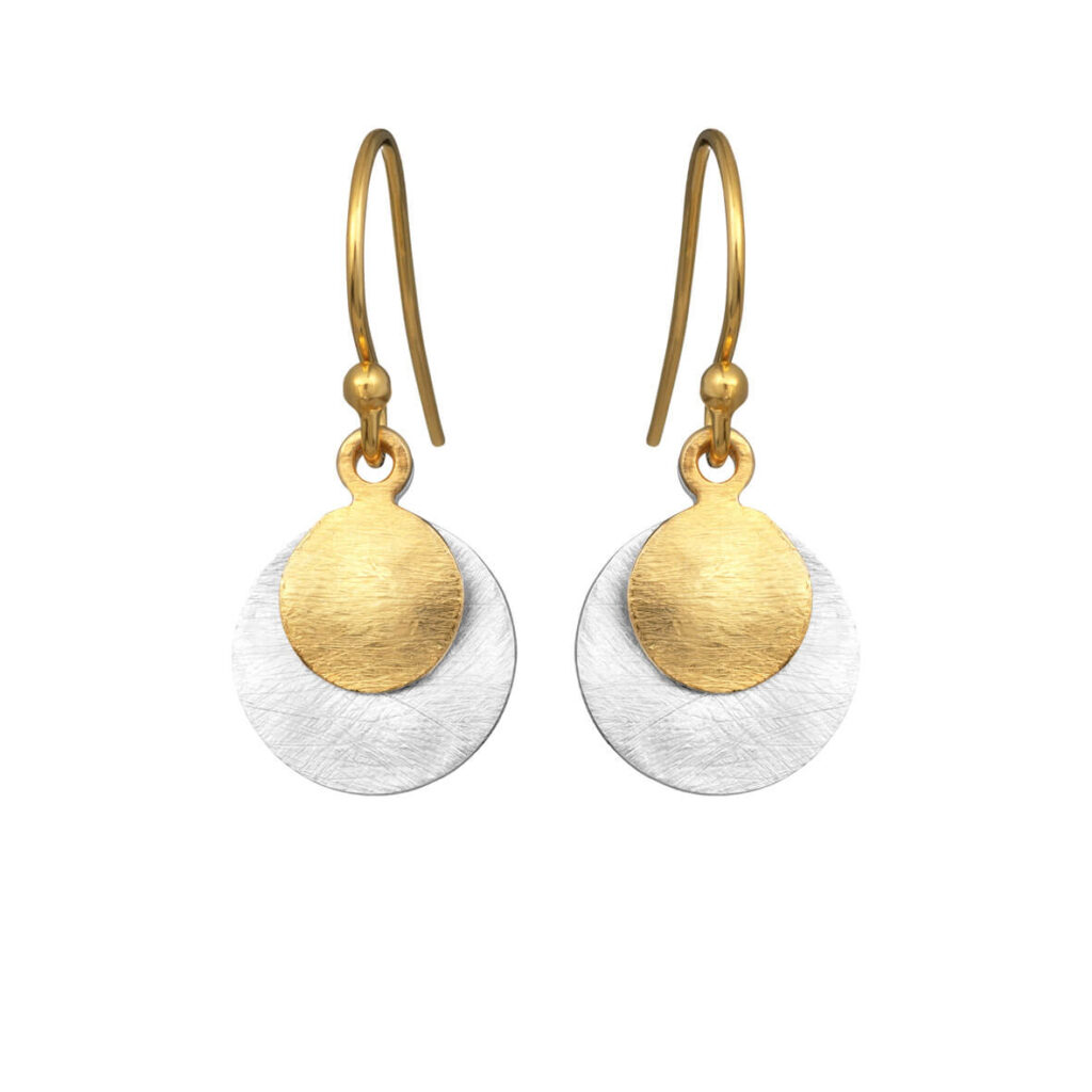 Jewellery gold plated silver earring, style number: 5180-2