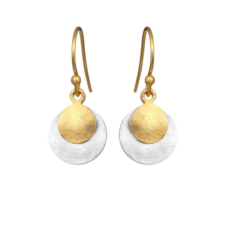 Jewellery gold plated silver earring, style number: 5180-2