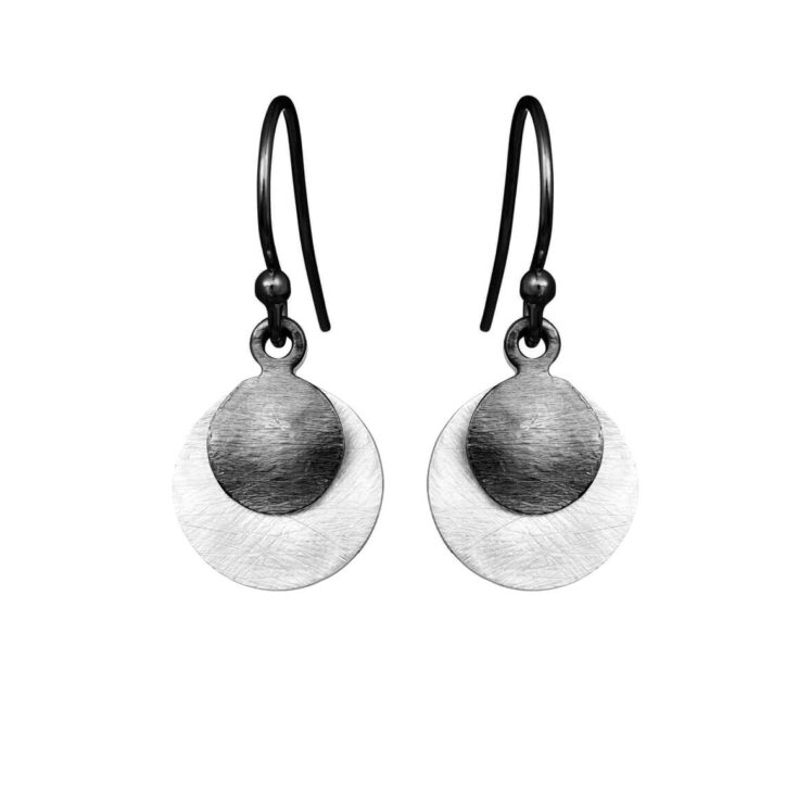 Jewellery blackened silver earring, style number: 5180-3
