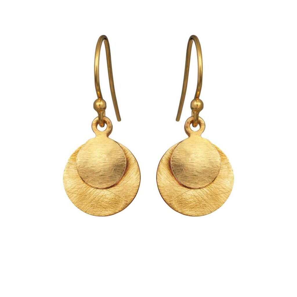 Jewellery gold plated silver earring, style number: 5181-2