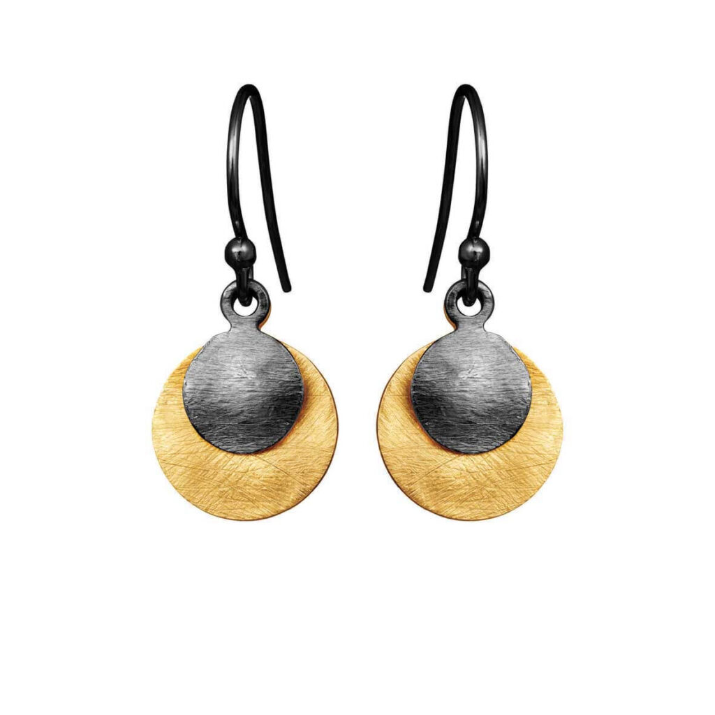 Jewellery blackened silver earring, style number: 5181-3