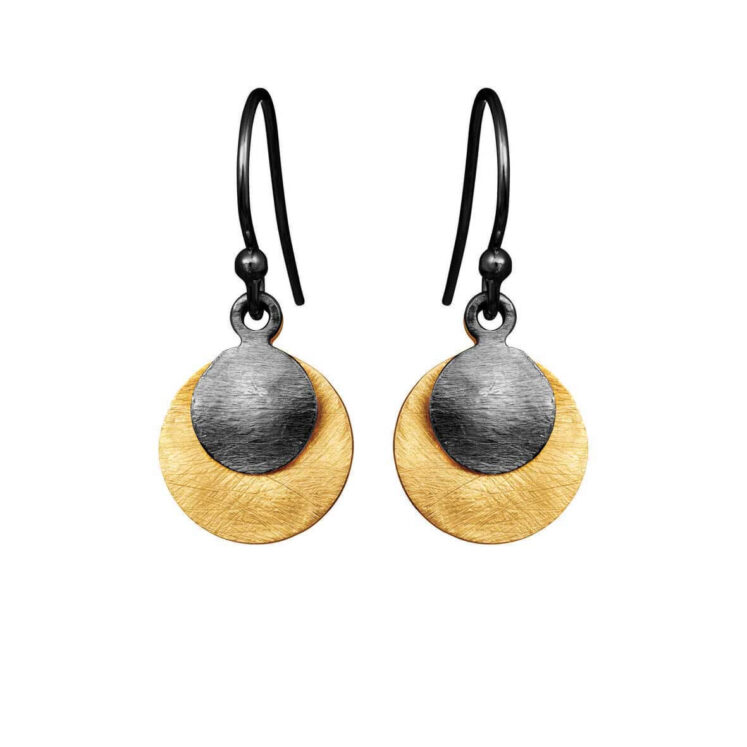 Jewellery blackened silver earring, style number: 5181-3