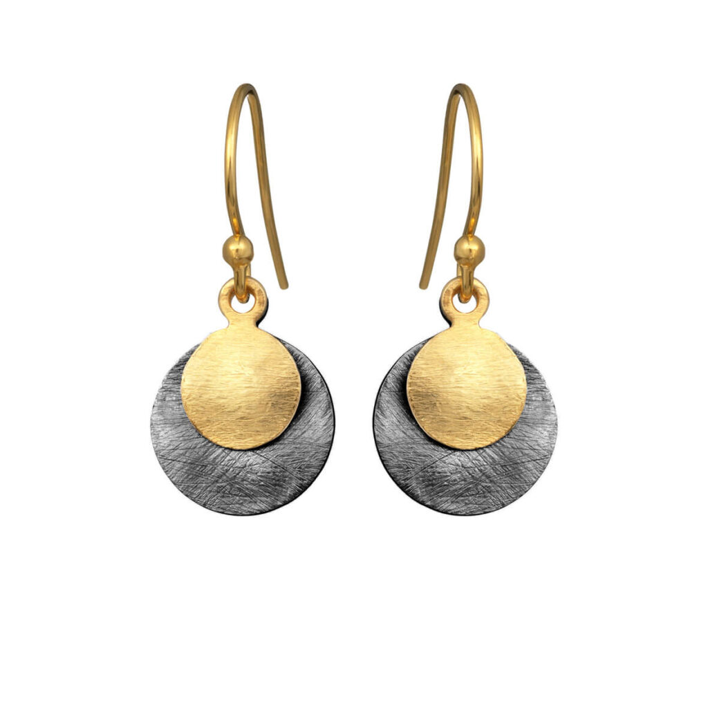 Jewellery gold plated silver earring, style number: 5182-2