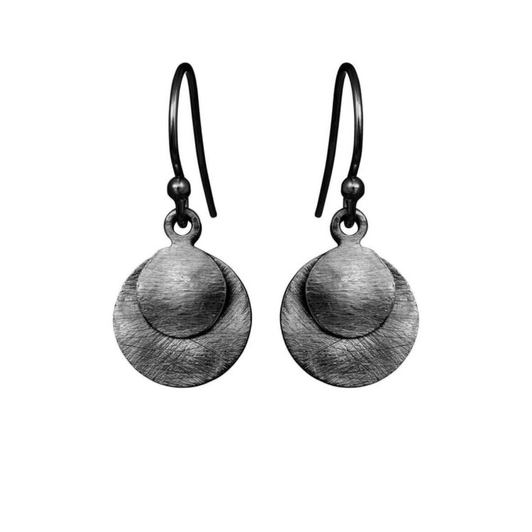 Jewellery blackened silver earring, style number: 5182-3