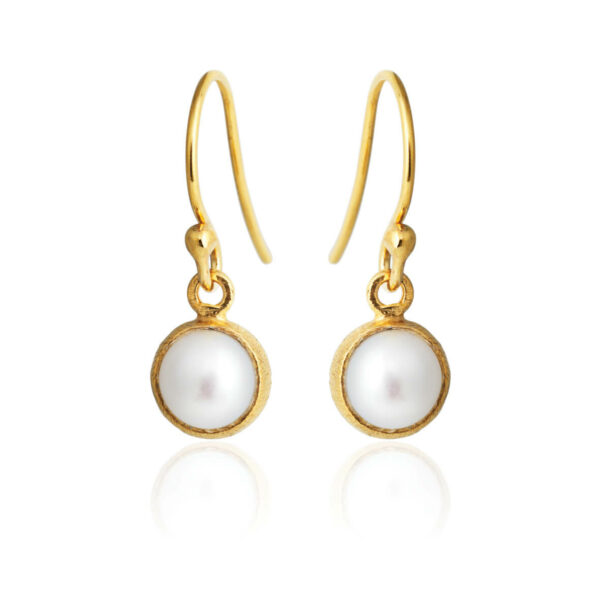 Jewellery gold plated silver earring, style number: 5200-2