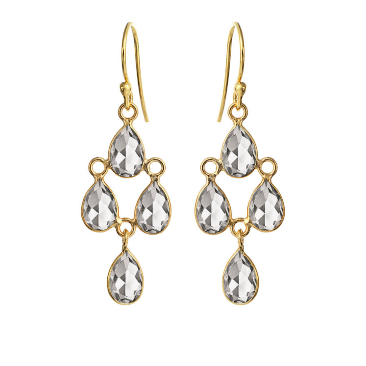 Jewellery gold plated silver earring, style number: 5267-2-110