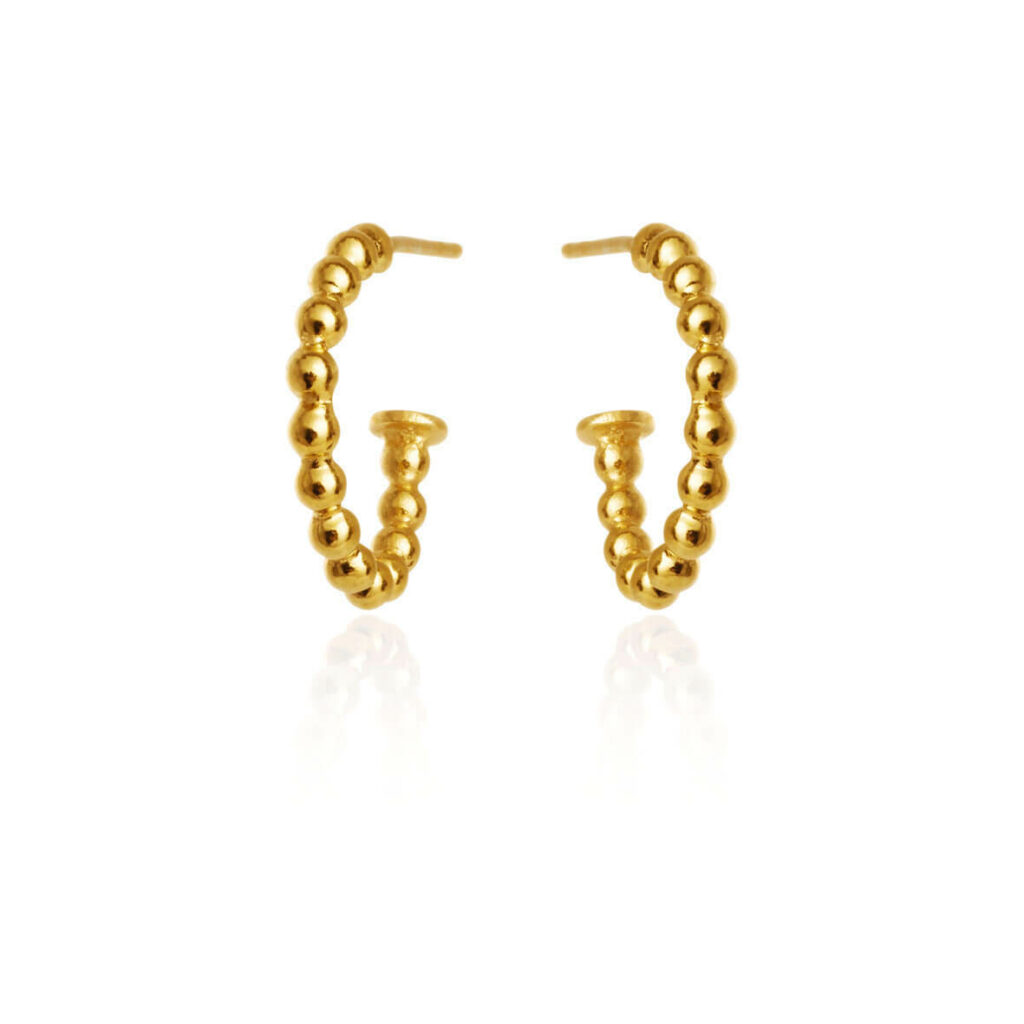 Jewellery gold plated silver earring, style number: 5333-2