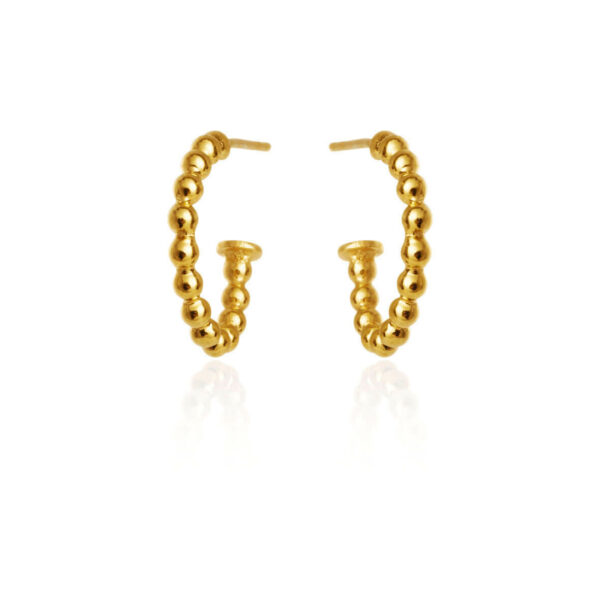 Jewellery gold plated silver earring, style number: 5333-2