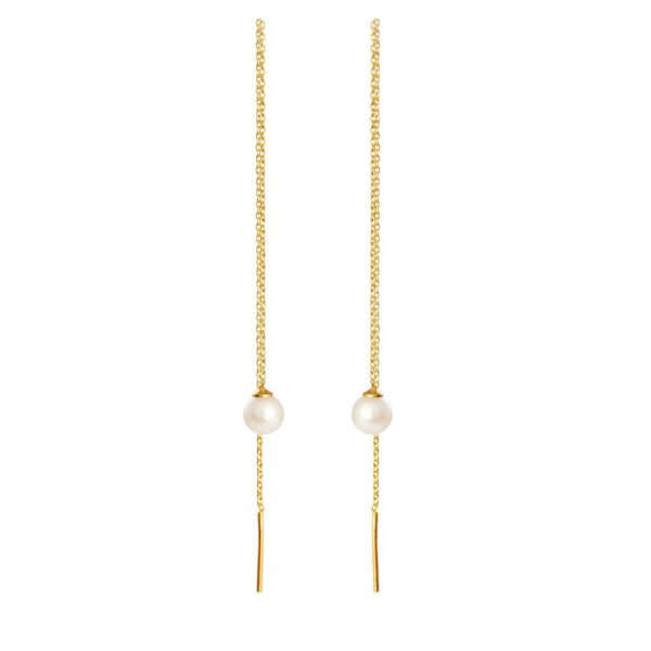 Jewellery gold plated silver earring, style number: 5334-2