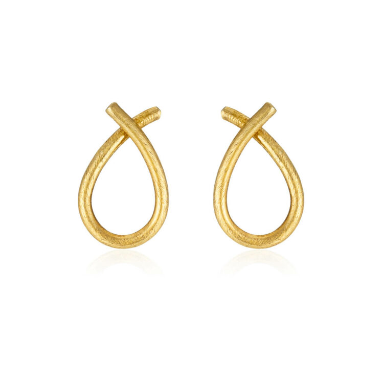 Jewellery gold plated silver earring, style number: 5359-2