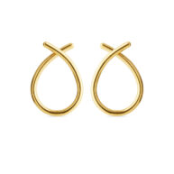 Earrings 5360 in Polished gold plated silver