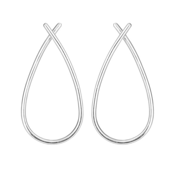 Jewellery polished silver earring, style number: 5361-11