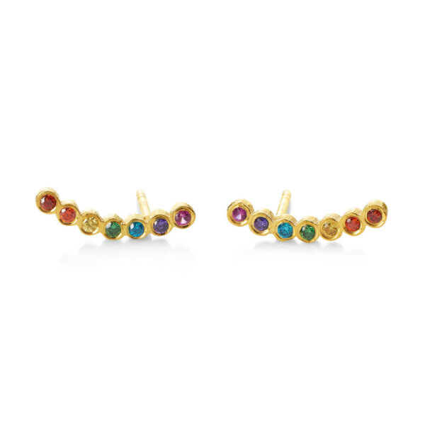 Jewellery gold plated silver earring, style number: 5511-2
