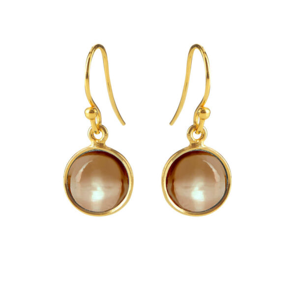 Jewellery gold plated silver earring, style number: 5521-2-108