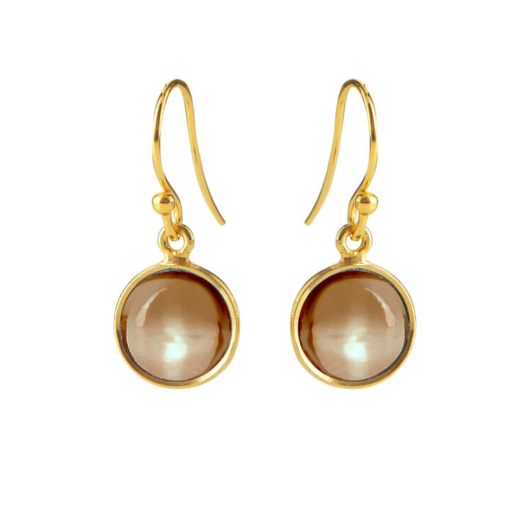 Jewellery gold plated silver earring, style number: 5521-2-108