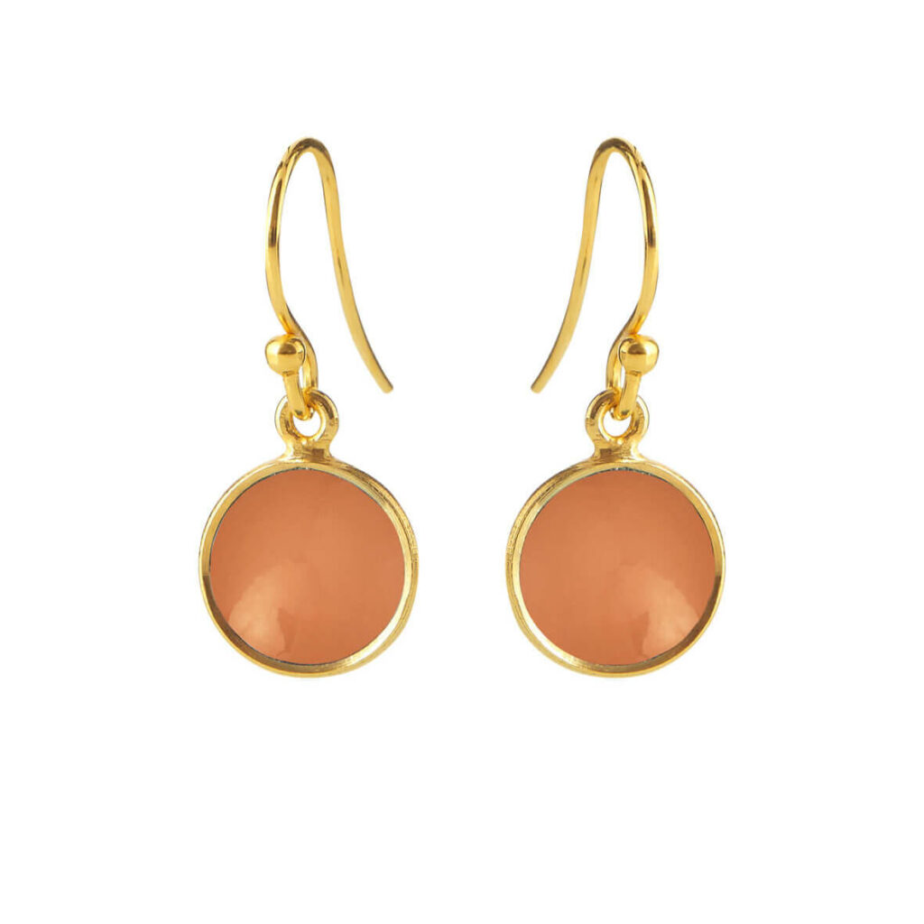 Jewellery gold plated silver earring, style number: 5521-2-124