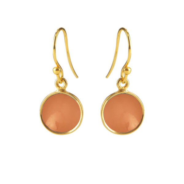 Jewellery gold plated silver earring, style number: 5521-2-124