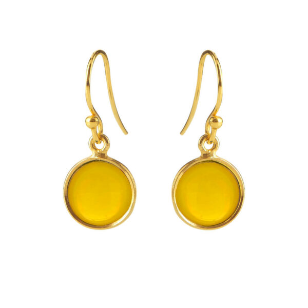 Jewellery gold plated silver earring, style number: 5521-2-202