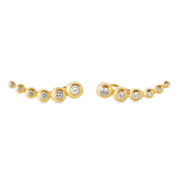 Jewellery gold plated silver earring, style number: 5522-2