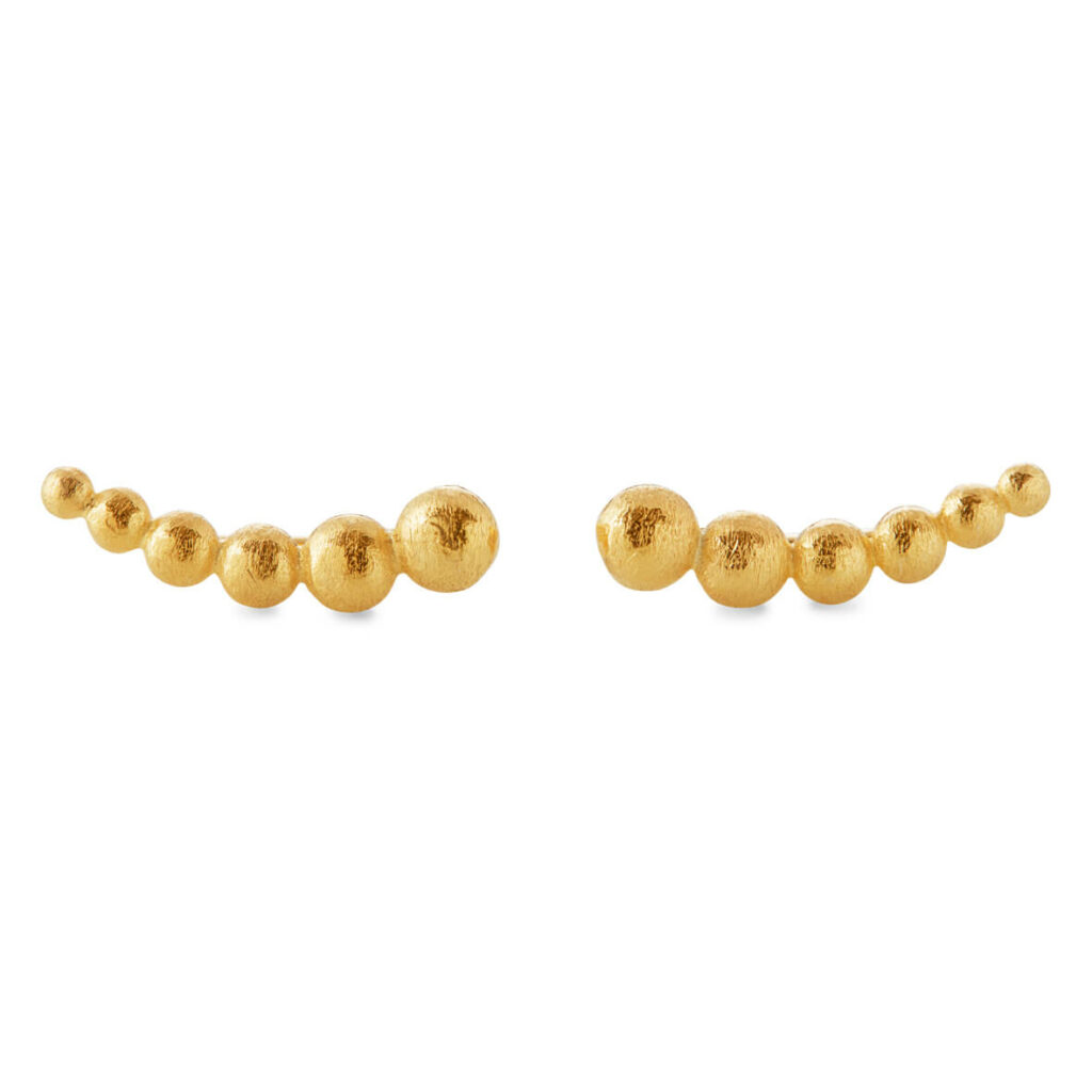 Jewellery gold plated silver earring, style number: 5524-2