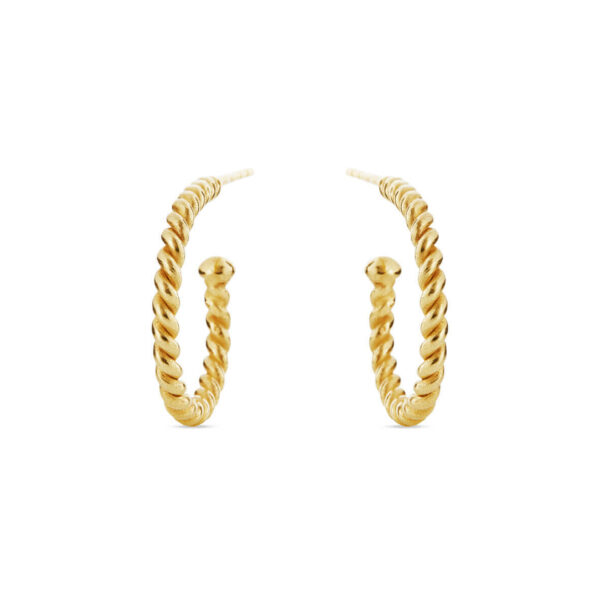 Jewellery gold plated silver earring, style number: 5538-2