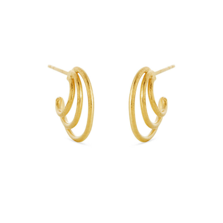 Jewellery gold plated silver earring, style number: 5544-2