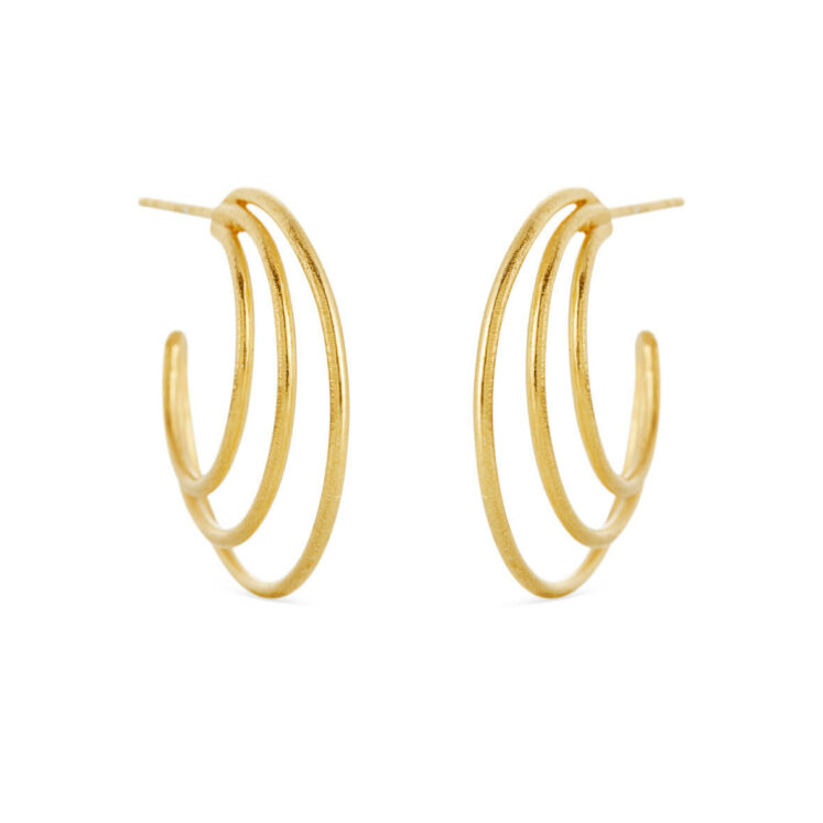 Jewellery gold plated silver earring, style number: 5545-2