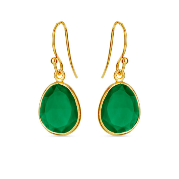 Jewellery gold plated silver earring, style number: 5568-2-102