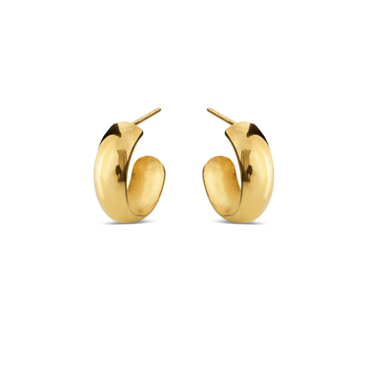 Jewellery polished gold plated silver earring, style number: 5584-21