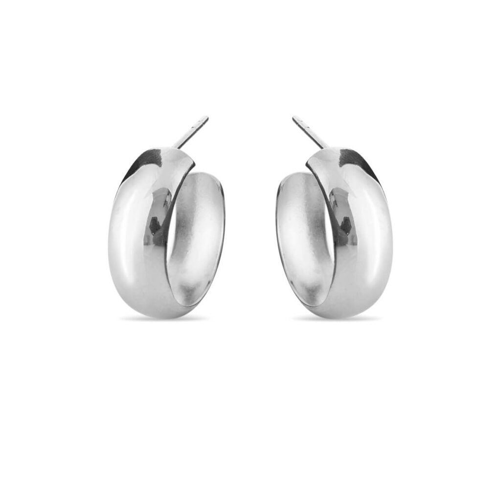 Jewellery polished silver earring, style number: 5585-11