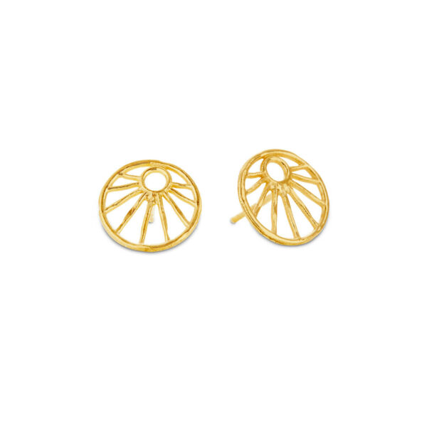 Jewellery gold plated silver earring, style number: 5600-2